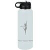 LaserGram Personalized Water Bottle, Dancing Girl, Stainless Steel Double Wall Vacuum Insulated with Flip Top Straw, Custom Engraved Gift (40oz / 1180ml Light Blue) view 1