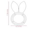 Holiday Decor 3 Pcs HT Happy Easter Bunny Shaped Metal Wire Wreath Frame Form, Easter Bunny Rabbit Metal Wreath Frame Wire Form 17.375x9.5-in. view 3