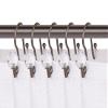 Utopia Alley HK18RB Oil Rubbed Bronze Rustproof Zinc Double Shower Curtain Shower Hooks for Bathroom Crystal Design - Set of 12 view 1