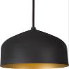 Kuzco Lighting 49108-BK/GD Helena Pendant, Black/Gold view 1