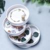 XIANGGUI 1983 Jewelry Towers Jewelry Box Earring Holder Rotatable Earring Holder 4-Layer Jewelry Accessory Storage Tray for Rings Bracelets Necklaces Jewelry Boxes view 3