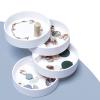 XIANGGUI 1983 Jewelry Towers Jewelry Box Earring Holder Rotatable Earring Holder 4-Layer Jewelry Accessory Storage Tray for Rings Bracelets Necklaces Jewelry Boxes view 4