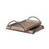 Park Hill Collection EAW20186 Wood Trays with Iron Handle, Set of 2 view 1