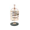 XIANGGUI 1983 Jewelry Towers Bird Cage Rotating Jewelry Organizer Earring Holder Stand Earring Tree Tabletop Metal Display Rack for Women and Girl Jewelry Boxes (Color : C) view 1