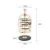 XIANGGUI 1983 Jewelry Towers Bird Cage Rotating Jewelry Organizer Earring Holder Stand Earring Tree Tabletop Metal Display Rack for Women and Girl Jewelry Boxes (Color : C) view 2