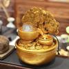 WDBB Tabletop Fountain Tabletop Fountain Resin Desktop Fountain Gold Money Tree Feng Shui Indoor Fountain Decor Home Gift 9.06 Inches Best Office Home Decor view 3