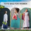 BeeGreen Foldable Travel Bag Reusable Gifts Bags - Reusable Grocery Bags Large Holiday Gifts Cloth Tote With Handles - Bulk Reusable Shopping Bags for Women (Beach Storage Washable Collapsible) view 4