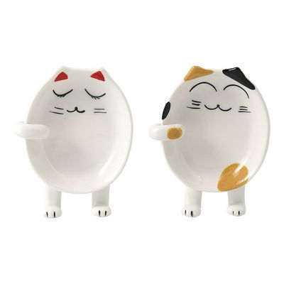 2pcs Adorable Cat Pot Lid Holder Practical Spoon Rest for Kitchen Utensils Lightweight Cute Kitchen Supplies for Housewarming