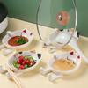 2pcs Adorable Cat Pot Lid Holder Practical Spoon Rest for Kitchen Utensils Lightweight Cute Kitchen Supplies for Housewarming view 2