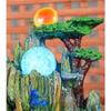 Tabletop Fountain Tabletop Fountain Resin Desktop Fountain Rockery Running Water Waterfalls Water View Decoration 11.03 Inches High Best Office Home Decor view 4