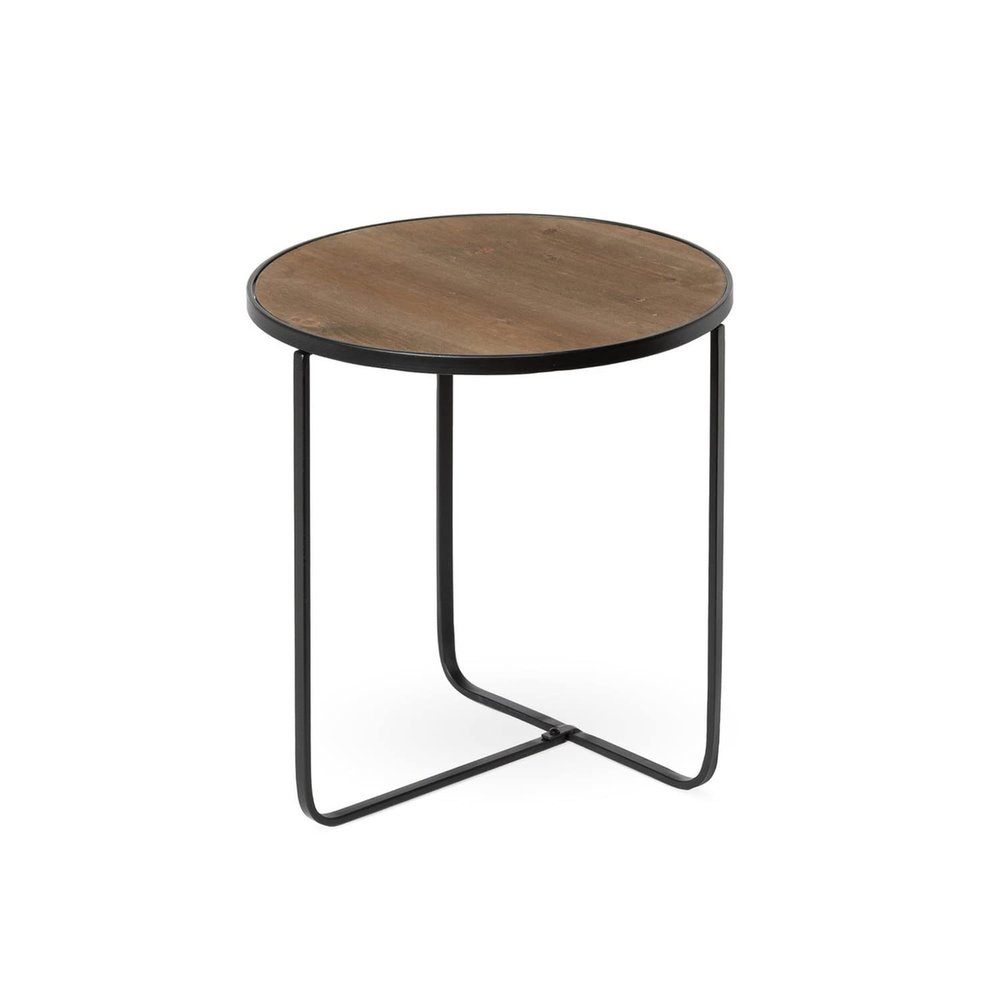 Park Hill Collection Buffet Riser,16.5inches Height,Natural Brown,Wood and Iron,Tall