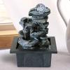 WDBB Tabletop Fountain Tabletop Fountain Resin 3-Tier Desktop Fountain 8.27 Inches High Indoor Portable Tabletop Decor Zen Meditation Waterfall Best Office Home Decor view 4