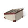 Park Hill Collection EAV20223 Antique Canvas Letter Holder with Genuine Leather view 2
