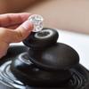 Tabletop Fountain Tabletop Fountain Ceramic Desktop Fountain Creative Rotate Crystal Ball Water Fountain Crafts Decoration 7.48 Inches Best Office Home Decor view 3