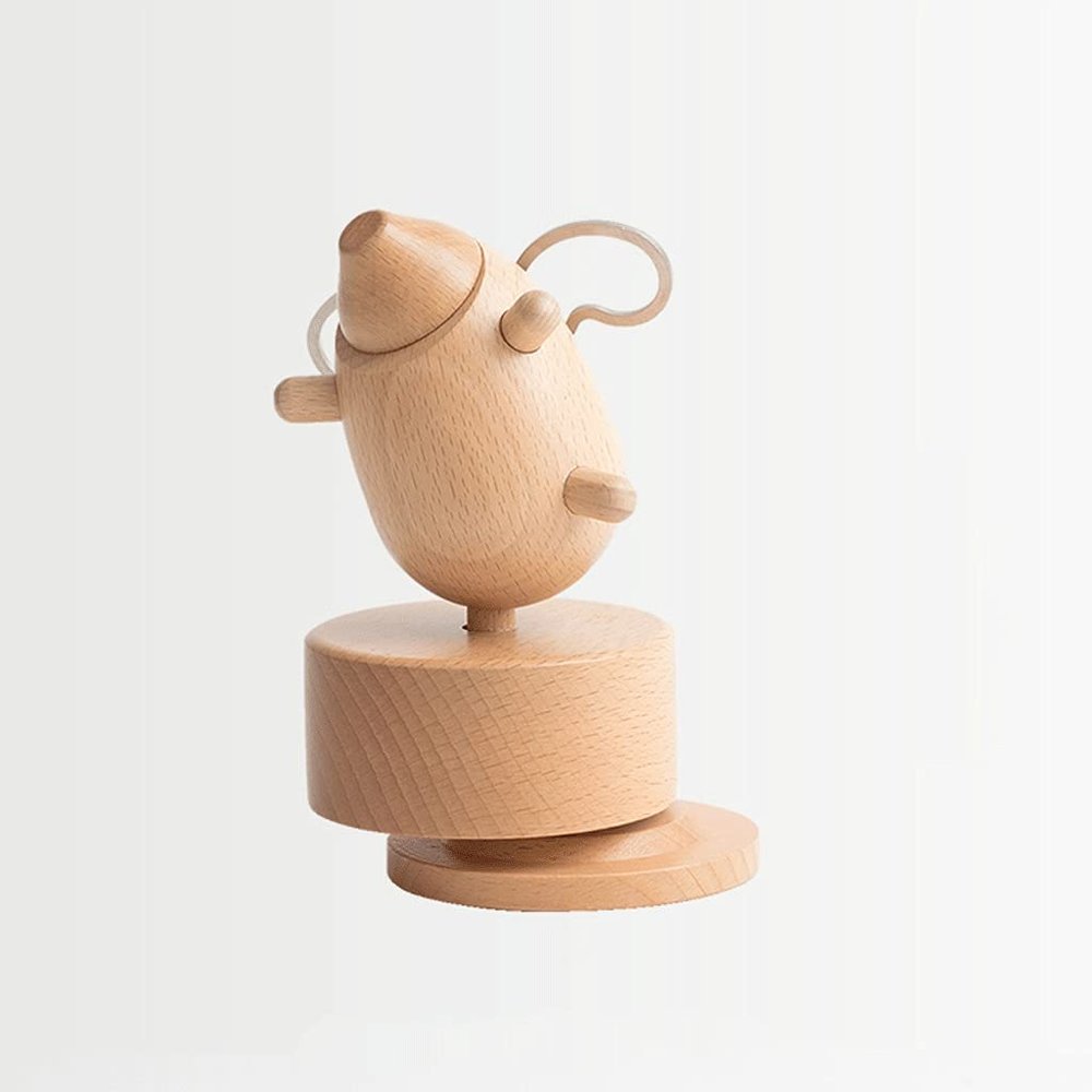 BBZY Music Box Music Box Flying Pig Musical Box Handmade Skycity Wooden Creative Birthday Graduation Gift Dining Table Living Room Decoration Christmas Valentine Housewarming Gift (Size : 6in)