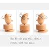 BBZY Music Box Music Box Flying Pig Musical Box Handmade Skycity Wooden Creative Birthday Graduation Gift Dining Table Living Room Decoration Christmas Valentine Housewarming Gift (Size : 6in) view 3