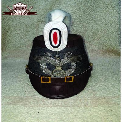 Casco Shako parusino para oficiales del Jagerbatallion Tschako Helmet-g129