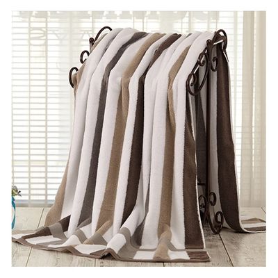 GHYUB Onsen Bath Towel100% Cotton Fancy Bath Towels 90x180CM Towels for Pool, Spa, and Gym Lightweight and Highly Absorbent Quick Drying Towels (Color : Brown, Size : 90x180CM)