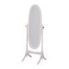 HomeRoots Wood Classic White Finish Cheval Standing Oval Mirror view 2
