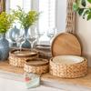 Hyacinth Wood Lid Storage Basket Set by Park Hill Collection view 3