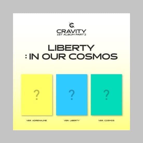 CRAVITY LIBERTY : IN OUT COSMOS 1st Album Part 2 Random Version CD+124p PhotoBook+24p Lyric Book+1p PhotoCard+1p Unit PhotoCard+Tracking Kpop Sealed