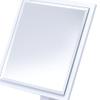 HomeRoots Wood/Glass Pretty White Square Make Up Vanity Mirror view 4