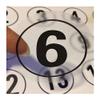 ANWUYANG Waterproof Number Sticker, 1cm-8cm Transparent Round Number Sticker, Table Sticker for Indoor, Outdoor, Mugs, Boxes and Lockers (Color : 8cm 1-60) view 1