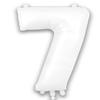 OAKTREE UK 604476 Oaktree 34" Number 7 Matte White view 1