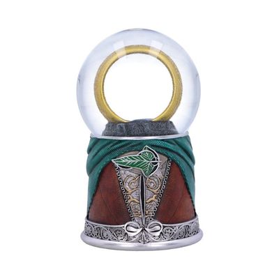 Nemesis Now Lord of The Rings Snow Globe, Iconic Leaf of Lorien Design, Official Merchandise Hand-Painted Resin - Frodo
