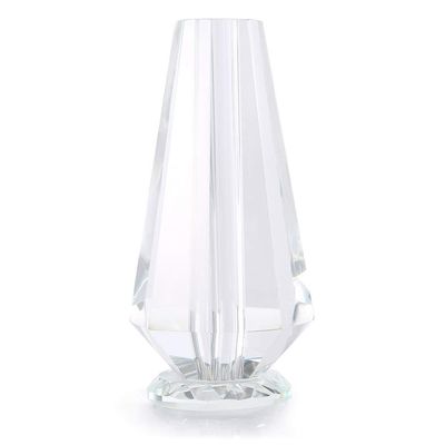 Crystal Vase for Long Stem 24K Gold Dipped Rose, Clear Rose Flower Display Stand Transparent Roses Holder Support Base Home Decoration for for Anniversary Valentine's Day Birthday Birthday Gift