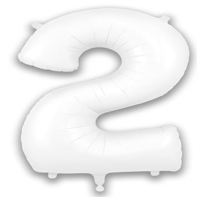 OAKTREE UK 604421 Oaktree 34" Number 2 Matte White