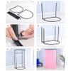 Don't Look At Me-Clothing Store Fitting Room With Shading Curtain,Portable Changing Room Divider - Black Frame, Portable Temporary Mobile Privacy Protection Dressing Room,Easy To Install ( Color : W ) view 4