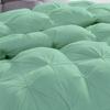100% Soft Cotton Baffle Box Pinch Pleated 5 PC Comforter Set, Palatial King -Aqua Winter Warm Feather Duvet Insert Ultra Soft Breathable 500 GSM Fill Power Lightweight Comforter with 4 Shams view 2