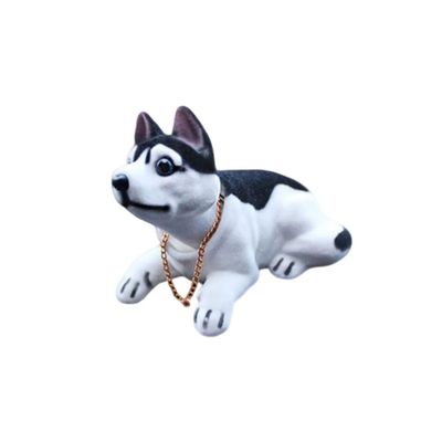 BESPORTBLE 1pc Shaking Dog Ornament for Car Cute Husky Decoration for Dashboard Adorable Cartoon Car Accessory for Dog