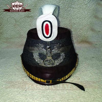 Casco Shako parusino para oficiales del Jagerbatallion Tschako Helmet-g137