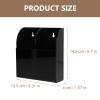 Cabilock Wall Mounted Remote Control Storage Box Acrylic Organizer for Tv and Refrigerator Remotes Compact Design for Vertical Space and Easy to Install view 4