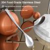 GLAMFIELDS 8-Piece Teaspoons, 6.15" Long Handle Demitasse Espresso Spoons Set, Stainless Steel Small Serving Spoons for Dessert view 3