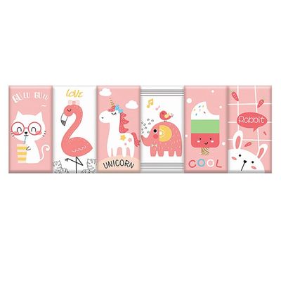 XLTTY Self- Adhesive Wall Stickers, 3D Wall Padding for Kids Room, Removable Cartoon Pattern Nursery Border Sticker (Color : A3)
