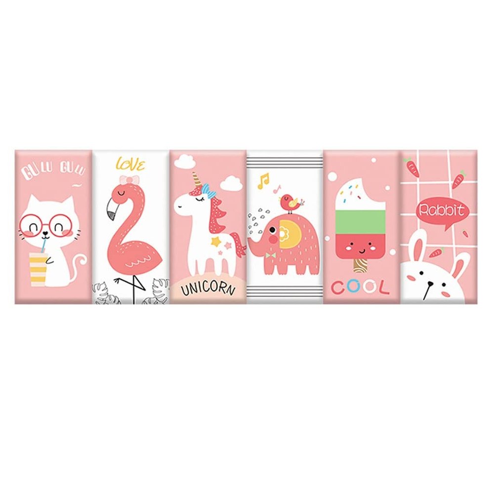 XLTTY Self- Adhesive Wall Stickers, 3D Wall Padding for Kids Room, Removable Cartoon Pattern Nursery Border Sticker (Color : A3)