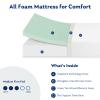 MLILY Full Mattress, 6 Inch Memory Foam Mattress Bed in a Box, Medium, Green Tea and Cooling Gel Infused CertiPUR-US Certified, Made in USA view 3