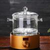 1500ml High Borosilicate Glass Cooker, Heated Clear Stockpot With Double Handle And Lid For Cooking Pasta, Soup, Milk, Desserts And Baby Food view 2