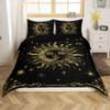 Erosebridal Boho Mandala Duvet Cover Queen Celestial Sun And Moon Bedding Set Space Gold Stars Moon Comforter Cover For Kids Boys Girls Teens Galaxy Stars Quilt Cover With 2 Pillow Cases Bedroom Decor view 3