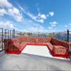 U Shaped Arabic Sofa Set, Red Floor Couches, Sectional Sofas, Terrace Pallet Sofa, Floor Cushions, Arabic Majlis, Turkish Floor Seating Set (U Sofa Only) view 1
