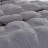 100% Soft Cotton Baffle Box Pinch Pleated 5 PC Comforter Set, Palatial King -Silver Winter Warm Feather Duvet Insert Ultra Soft Breathable 500 GSM Fill Power Lightweight Comforter with 4 Shams view 2