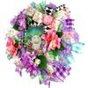 Easter Spring Wreath with Bunny, Hydrangeas, Handmade Chiffon Floral Ornament with Butterfly, Spring Front Door Decorations for Outside view 2