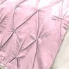 Crown Bedding Twin Size 400 Thread Count 5 Piece Pinch Pleated Bed Runner (1 Bed Runner + 4 Euro Shams) Baby Pink Solid 100% Egyptian Cotton Soft Fade-Resistant Easy Care Decorative Bed Scarf view 2