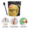 100-Pack 9-Inch Black Heavy Duty Long Handle Plastic Spoons Durable Big Capacity Disposable Spoons for Shakes, Smoothies, Ice Cream & Deep Jars view 4