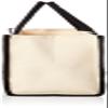 Mud Pie Classic Black and White Canvas Tote Bag, BRIDE, 17" x 19" x 2" view 3