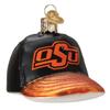 Old World Christmas Oklahoma State Baseball Cap Glass Blown Ornament for Christmas Tree view 1