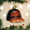 Old World Christmas Oklahoma State Baseball Cap Glass Blown Ornament for Christmas Tree view 2